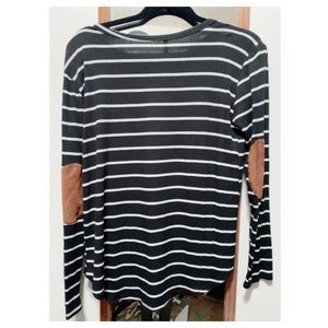Striped ribbed long sleeve